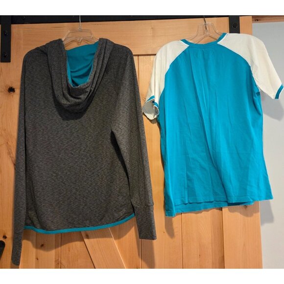 Lot of 2 Miami Dolphins New! Hoodie Fanatics Sz XL Thumbholes & T shirt Sz XXL - Picture 2 of 16